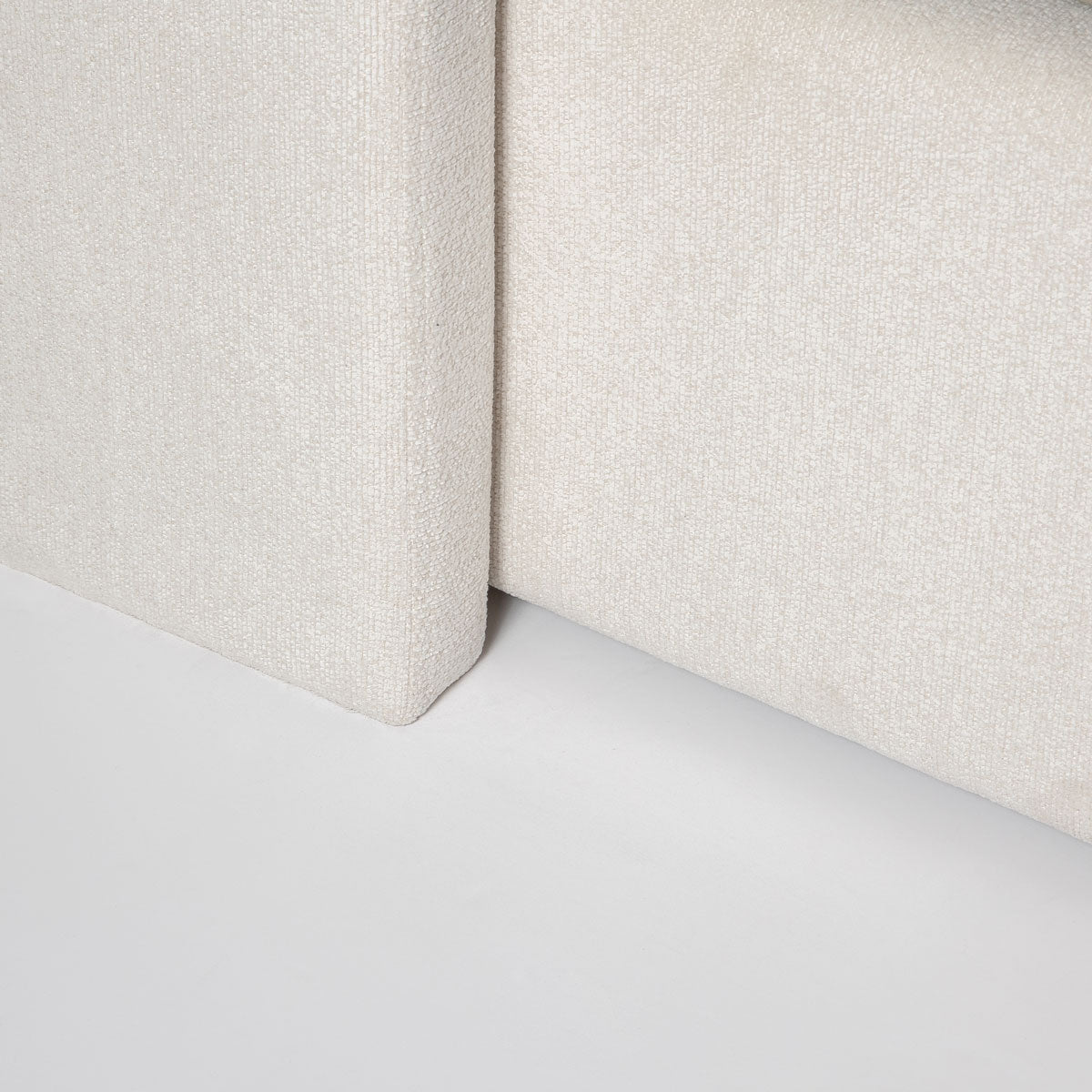 Lourdes King Storage Drawer Bed - Cream