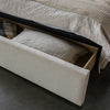 Lourdes King Storage Drawer Bed - Cream