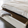 Lourdes King Storage Drawer Bed - Cream