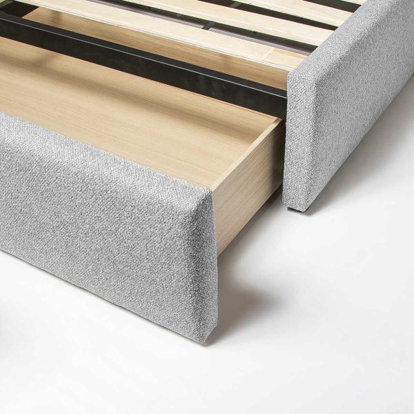 Lourdes King Storage Drawer Bed - Dune