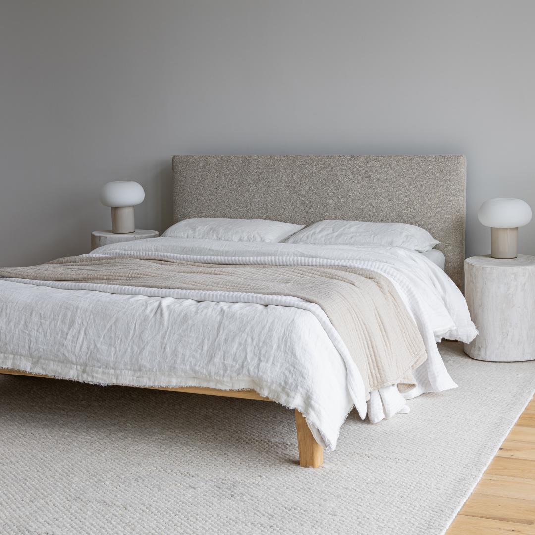 Luna Tool-free King Bed - Buff