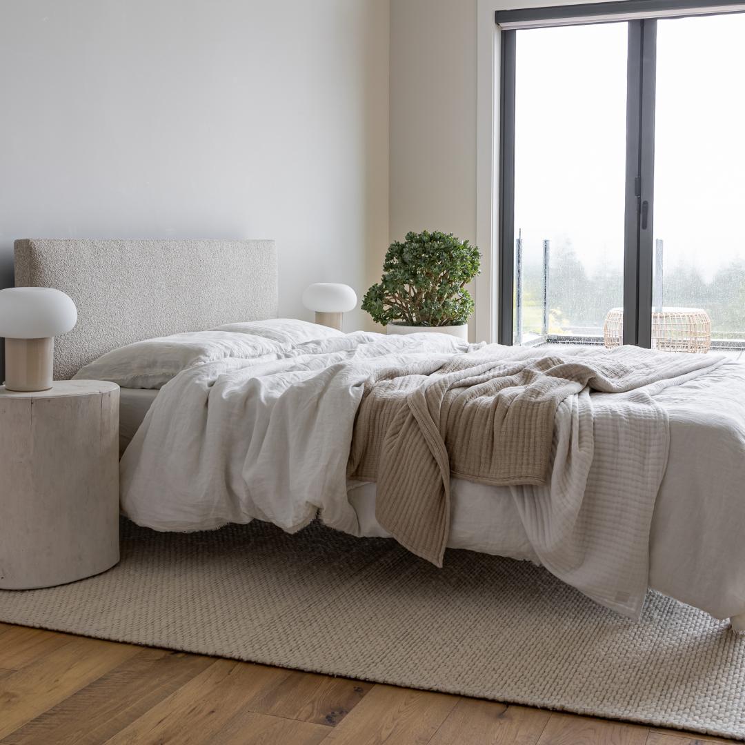 Luna Tool-free King Bed - Buff