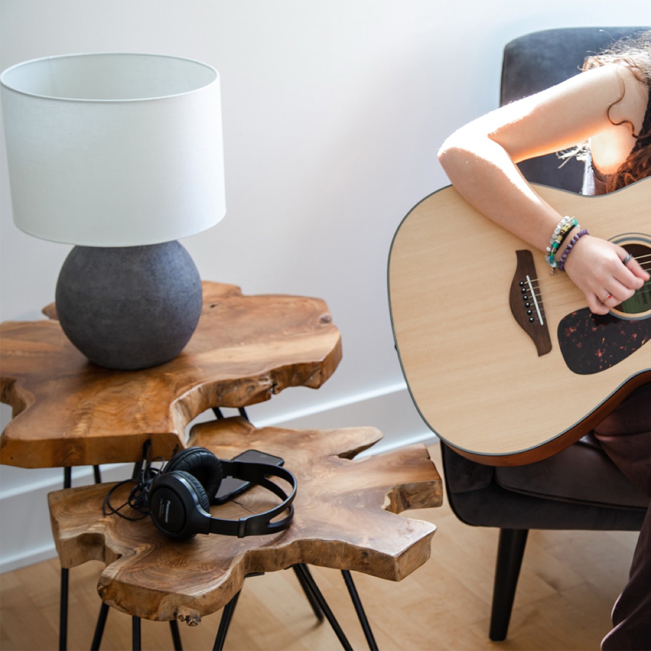 Natura Hairpin Nesting Table - L