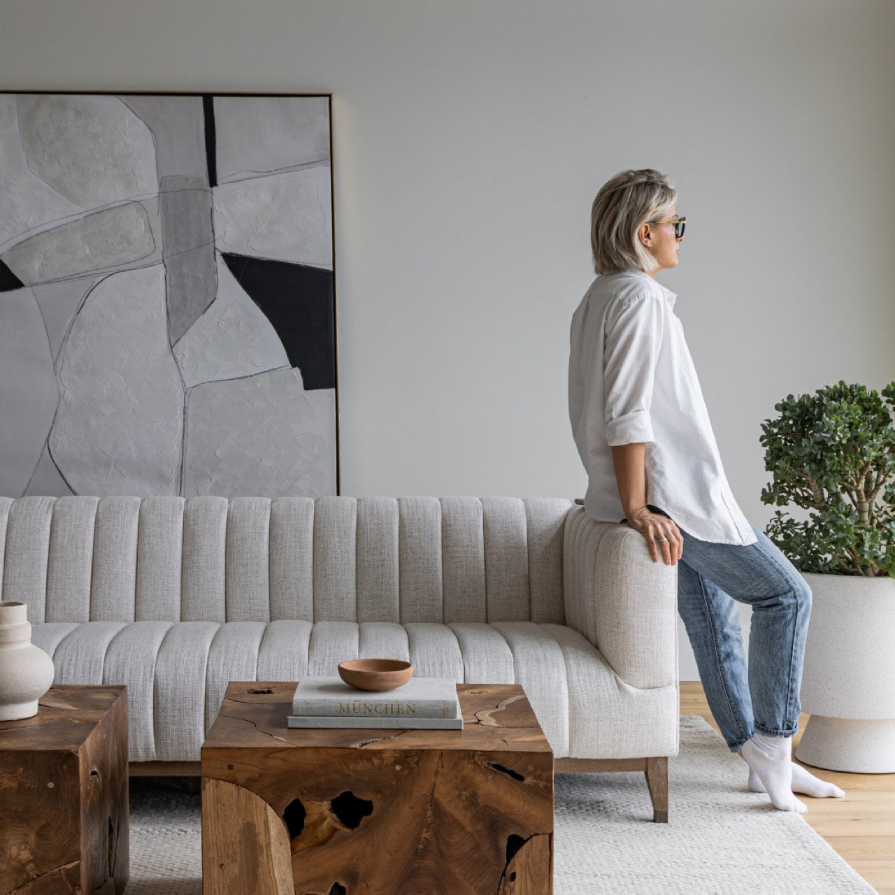 Natura Flow Condo Square Coffee Table