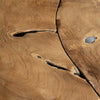 Natura Flow Round Coffee Table - Bleached
