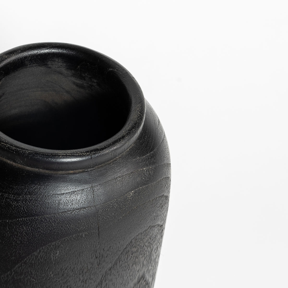 Natura Torino Vase Tall - Black Teak