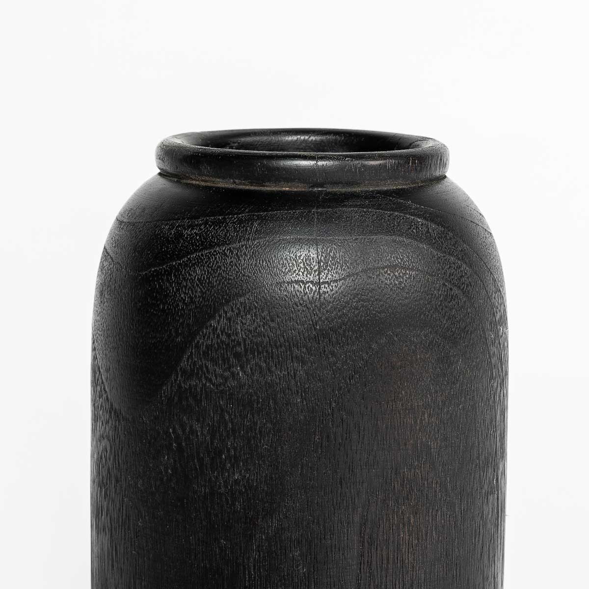Natura Torino Vase Tall - Black Teak
