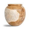 Natura Basi Vase Short - White Wash Teak