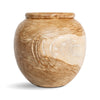 Natura Basi Vase Short - White Wash Teak