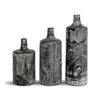 Natura Harper Vase Set of 3 - Burnt Black Teak