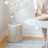 Nova Wide 16 Inch Stump - Round - White