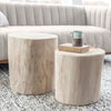 Nova Wide 18 Inch Stump - Round - White