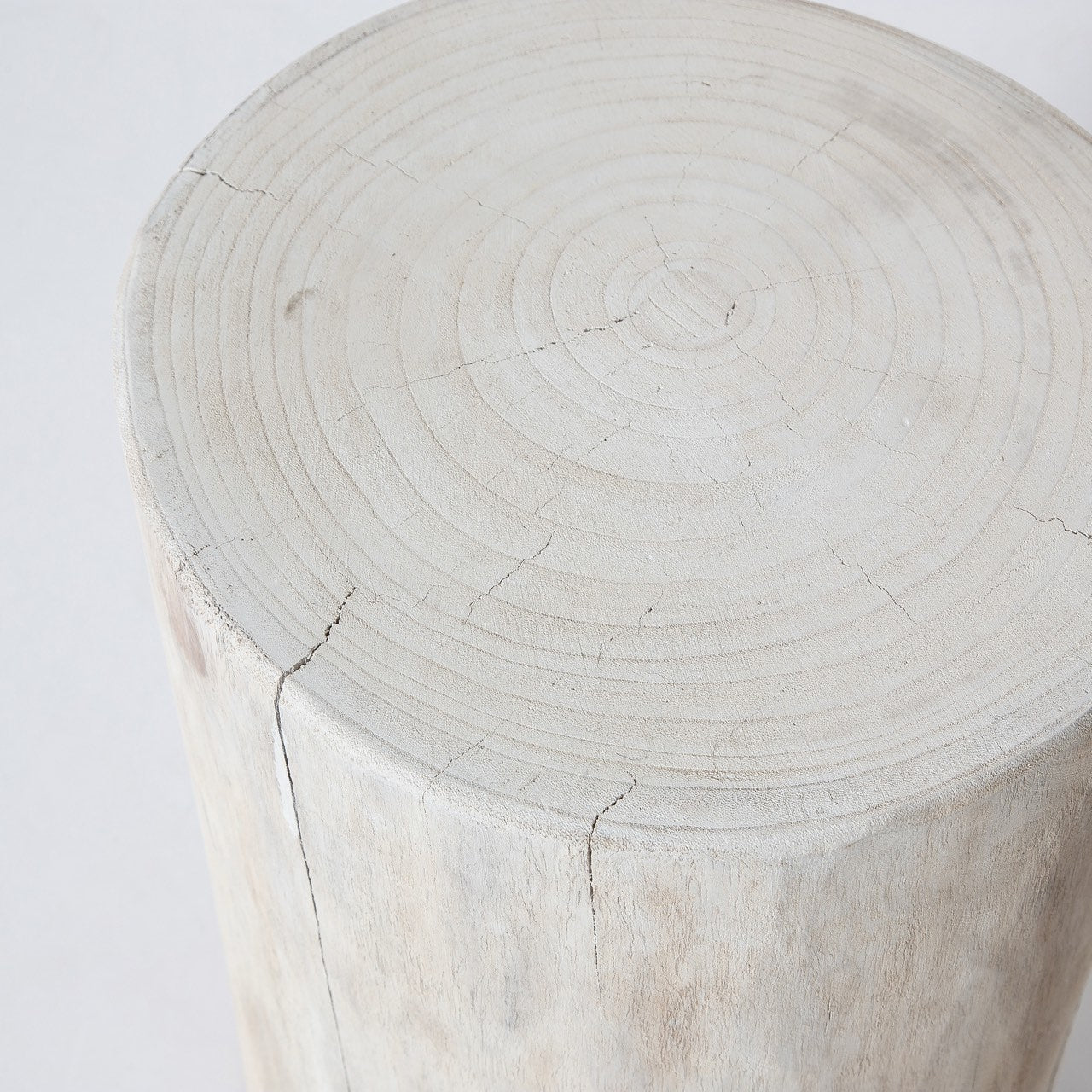 Nova Wide 21" Stump - Round - White