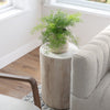 Nova Wide 21" Stump - Round - White