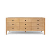 Hara 9 Drawer Dresser - Natural Oak