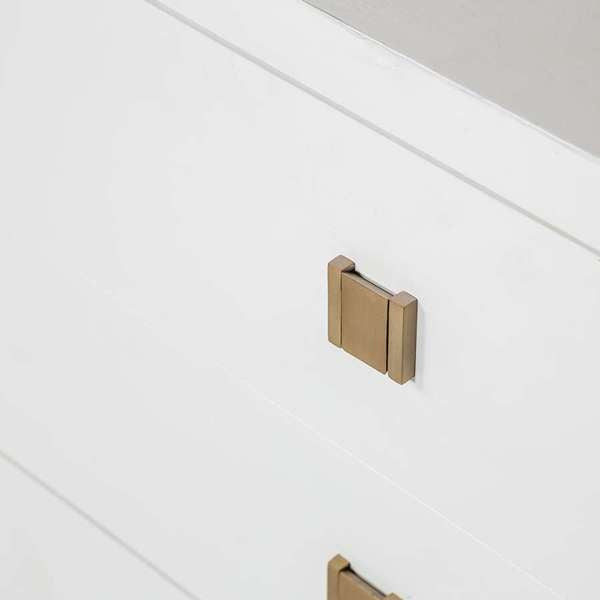 Hara 5 Drawer Tall Dresser - White