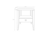 Hara 1 Drawer Accent Table - White