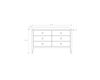 Hara 6 Drawer Dresser - White