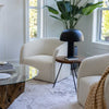 Natura Hairpin Accent Table - Round